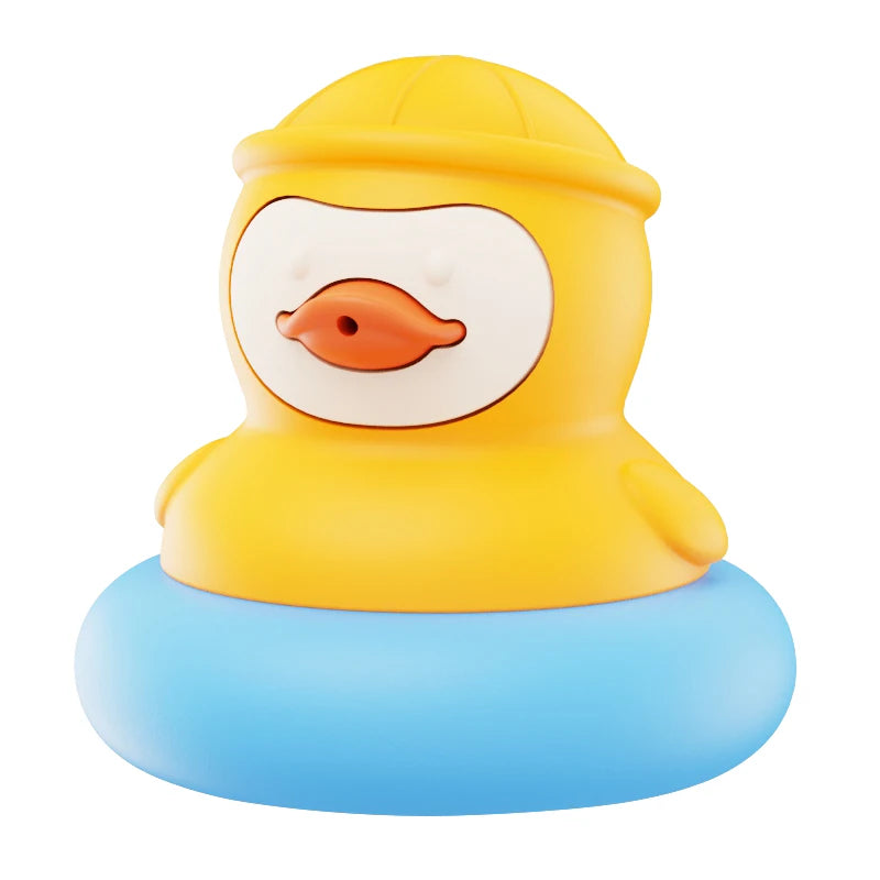 BPA Free Baby Silicone Bath Toys Cute Duckling&Frog Shape Floating Water Toy for Infants Toddlers Fun Bathroom Toys Babies Gifts