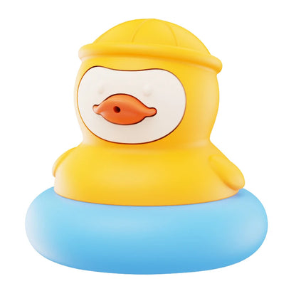 BPA Free Baby Silicone Bath Toys Cute Duckling&Frog Shape Floating Water Toy for Infants Toddlers Fun Bathroom Toys Babies Gifts