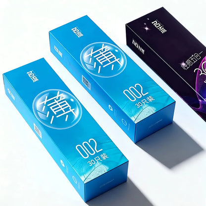 Ultra Thin Condoms Ribbed and Dotted Mixed Pack 24pcs/30pcs Latex Sex Protection Strong Safe  Pleasure Textured Surface for Men