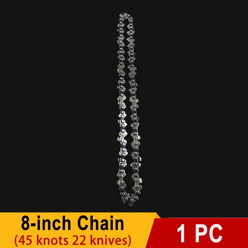 8 Inch Saw Bar 1/4"P Electric Saw 45 knots 22 knives Electric Chain Saw Guide Replacement Mini Steel Chainsaw Chains Garden Tool