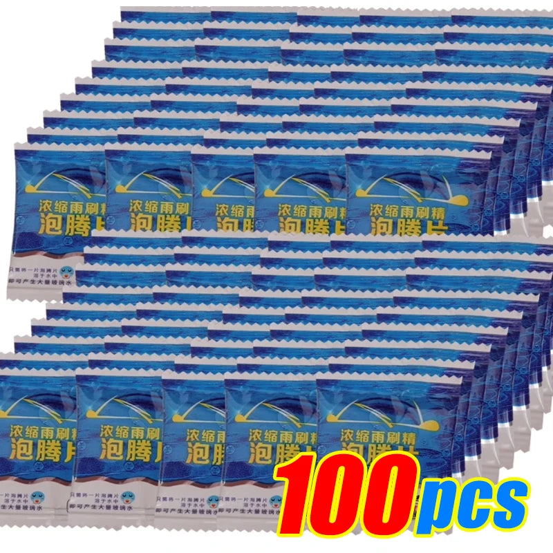 Car Windshield Cleaner Effervescent Tablets Solid Washer Agent Universal Automobile Glass Water Dust Soot Remover
