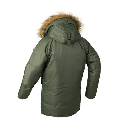 Winter Puffer Men Long Parkas Coat Military Fur Hood Warm Tactical Jacket Pilot Jacket Army Korean Thick Parka