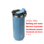 Vacuum Insulated Coffee Travle Mug Stainless Steel Thermo Bottle Cup Thermal Tumbler With Carrying Ring Flask for Hot Cold Drink