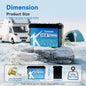 KEPWORTH 12V 300Ah LiFePO4 Battery, Built-in 200A BMS 3840Wh Energy Deep Cycles, Perfect for Off-Grid, Motorhome, Solar System
