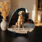 Personalized Pet Photo Name Slate Memorial Stone Custom Engraved Grave Marker Dog Loss Remembrance Keepsake Gift Souvenir