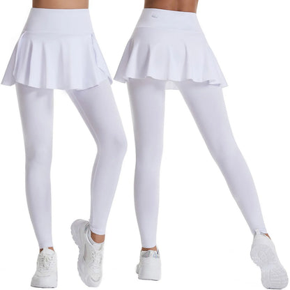 2025 Hot Sale Fitness Lenggings Female Full Length Leggings Active Skirted Capri Legging Pants Gym Clothing Tennis Fitness