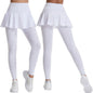 2025 Hot Sale Fitness Lenggings Female Full Length Leggings Active Skirted Capri Legging Pants Gym Clothing Tennis Fitness