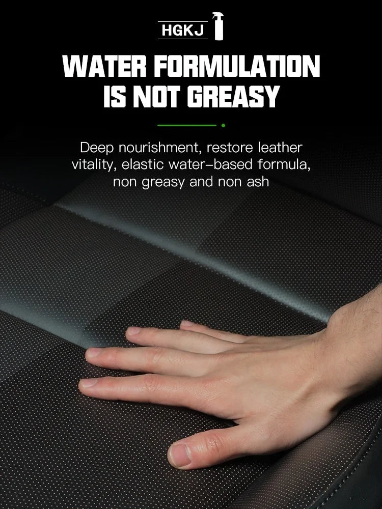 Car Product Hgkj S3 Liquid Leather Plastic Renovator Restorer Coat Wax Car Interior Seat Leather Restoration Repair Agent