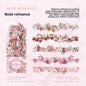 Journamm 10pcs Long Floral Stickers Hollow Relief Craft DIY Scrapbooking Collage Stationery Decor Junk Journal Frame Sticker