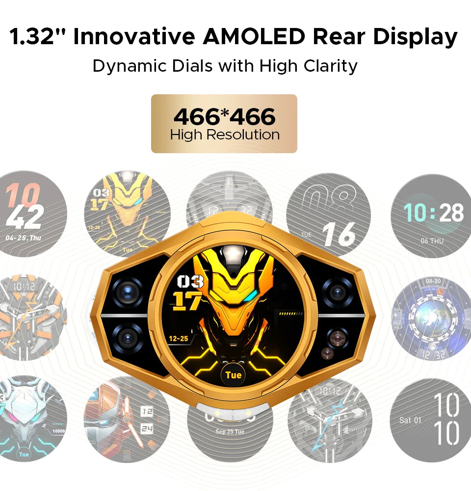DOOGEE S200 X Android 16 5G Rugged Phone Gemini AI 48GB(12+36) 512GB 120Hz 1.32" AMOLED Rear Display 10100mAh Battery 100MP NEW