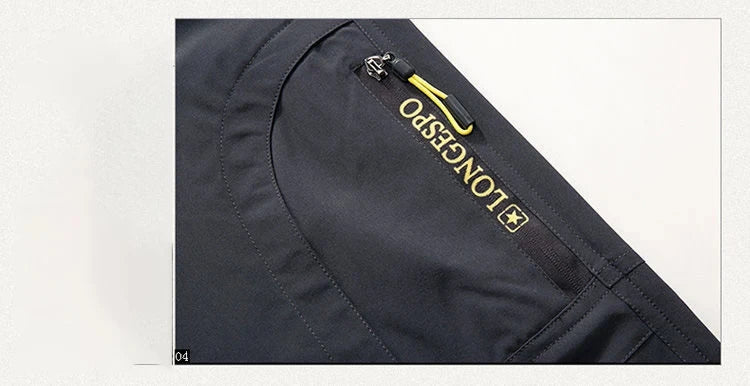 Longe Summer Quick Dry Hiking Pants Men Stretch Waterproof Tactical Pants Zipper Pockets Trousers Lightweight Fishing Pants