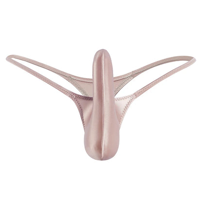 YAULAANG Sexy men's gloss gay underwear oily G-Strings thong Shiny low-waisted High Elasticity mens lingerie