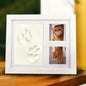 Hot Sale DIY Pet Paw Print Memorial Kit With Clay Mold Photo Frame Exquisite Gift Box for Dog Cat Loss Keepsake Creative Lovers