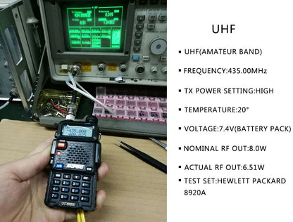 Baofeng Walkie Talkie UV 5R 5W 8W Dual Band Ham Two Way Radio Vhf Uhf FM Radio Handheld Transceiver Hunting 16KM