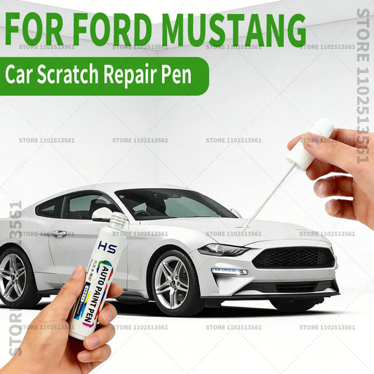 For Ford Mustang White Black Red Orange Blue Yellow Gray Car Paint Repair Pen Touch Up Scratch Remover DIY Auto Accessories