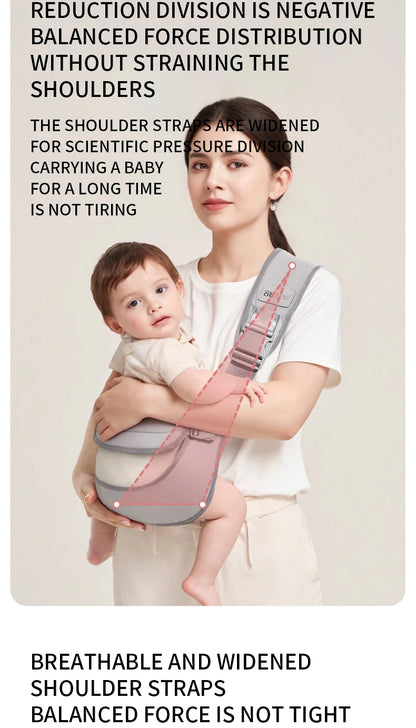 Baby Carrier Kids Waist Stool with Waist Protection Baby Strap Adjustable Front Holding Type Big Baby Carrier