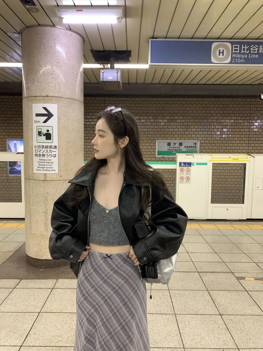 Deeptown Plaid Skirt Vintage Women Elegant Sweet Korean Style Mid Skirt Y2k Harajuku fashion A-line summer Aesthetics Skirts