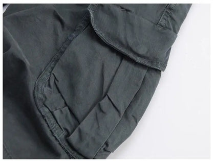 Men Summer Cargo Shorts Casual Tool Shorts High Quality Man Summer Military Multi Pocket Pants Loose Cargo Pants No belts 38