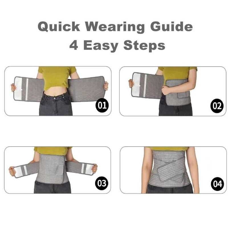Sunveno Postpartum Belly Band Girdle for Postnatal Adjustable Belly Wrap C-section Recovery Binder Abdominal Support 
