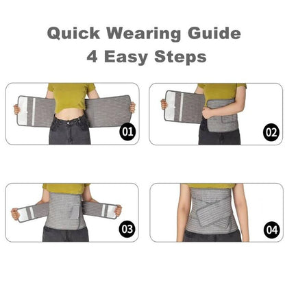 Sunveno Postpartum Belly Band Girdle for Postnatal Adjustable Belly Wrap C-section Recovery Binder Abdominal Support 