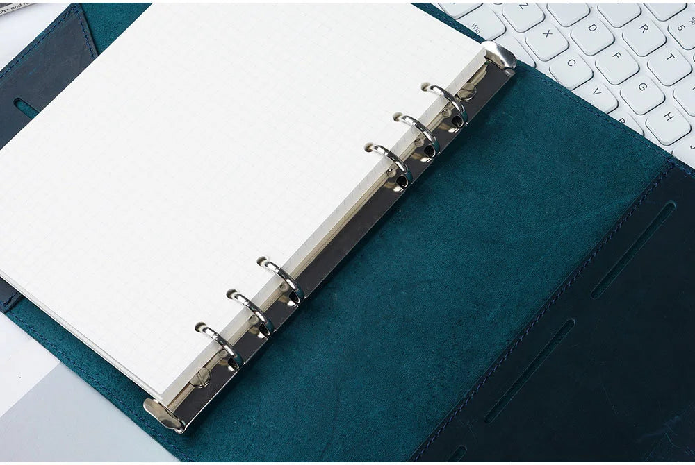 Metal Spiral Rings Binder Clip With 2 Pairs of Screw For Diary Notebook Planner A7 Binder Clip File Folder