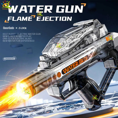 HUIQIBAO Children's electric water gun toy, high-speed water sprayer, suitable for outdoor play use