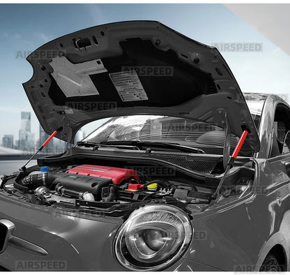 For Abarth 595 695 2012-2024/Fiat 500/500C 08-24/500E 12-19 Front/Rear Trunk Bonnet Gas Struts Hood Lift Supports Shock Rod Arms