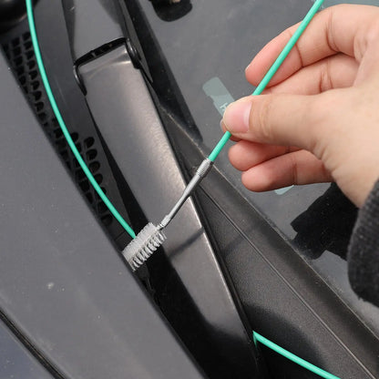Car Sunroof Drain Hole Cleaning Brush Flexible Stainless Steel Tube Pipe Cleaner Sweeper Tool For Truck Refrigerator Door Window