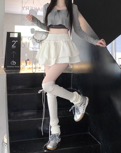 Women‘s High Waist Ballet Cake Skirt 2026 Spring Summer Slimming Short A Line Fluffy Mini Pants Style