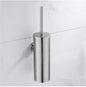 304 Stainless Steel Wall Mounted Bathroom Scrubber, Odor Proof Hanging Toilet Bowl Cleaning Brush with Holder
