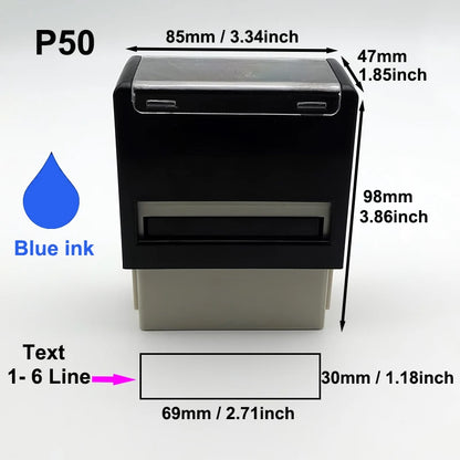 Custom Self-Inking Stamp Customized Self-Inking Business Address Wax Seal Name Handicrafts Personalize Rubber Stamps