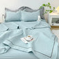 French Skin-friendly Spring Summer Blanket Set Elegance Princess Bubble Yarn Quilted Duvet Lightweight Air Conditioning Quilt