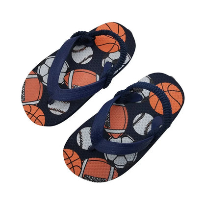 Children Flip Flops Shoes Cartoon Summer EVA Soft Sole Indoor Bathing Anti Fall Girls and Boys Sandals Beach and Pool Slippers