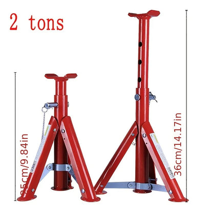 New Folding telescopic jack security bracket Auto repair tools 2 Tons 25~36cm 3 Tons 27~45cm Height increasing Tool