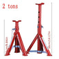 New Folding telescopic jack security bracket Auto repair tools 2 Tons 25~36cm 3 Tons 27~45cm Height increasing Tool