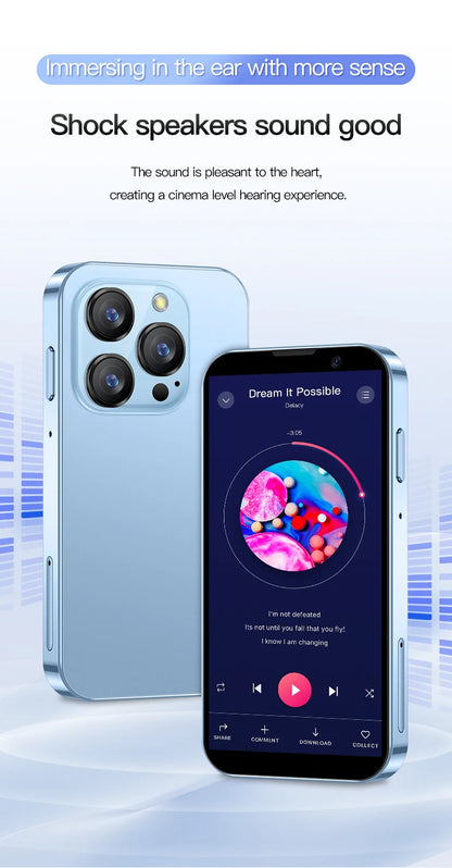 SERVO 16SE Mini Android Smartphone Dual SIM Standby 16GB ROM Play Store Wifi GPS Face Unlock 3G WCDMA 3.0" Small Smart Cellphone