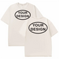 Custom T-shirt with Hip-hop Street Team Logo Men's 230G Pure Cotton, Loose Fit, High-temperature Printed Custom Top