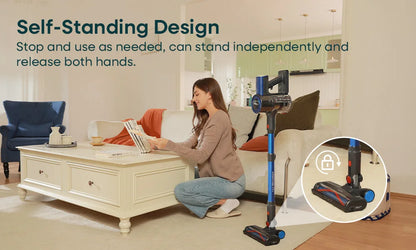 Erabros EV2 Cordless Vacuum Cleaner 450W 55Kpa High Suction Powerful Handheld Home Cleaner Capacity LED Display Floor Carpet