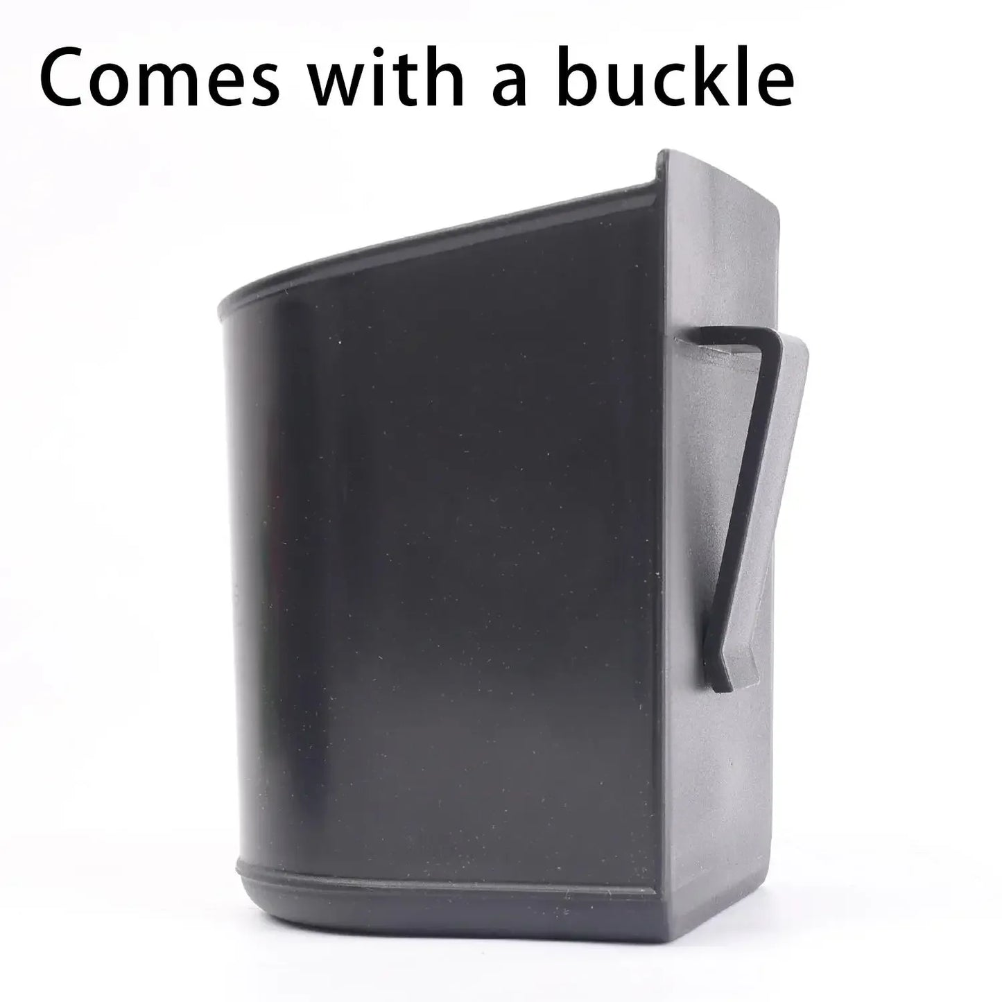 1/2pcs Car Multifunctional Cup Holder Trash Bin Door Seat Back Mount Black Plastic Organizer Auto Storage Box Accessories