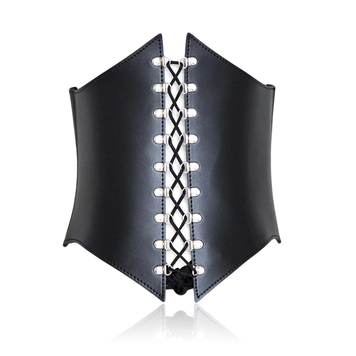 SM Slave Restraint Woman Waist Belt Couple BDSM Lace-up Waspie Corset Belts for Women Elastic Waist Belt Tied Retro Wide Belt