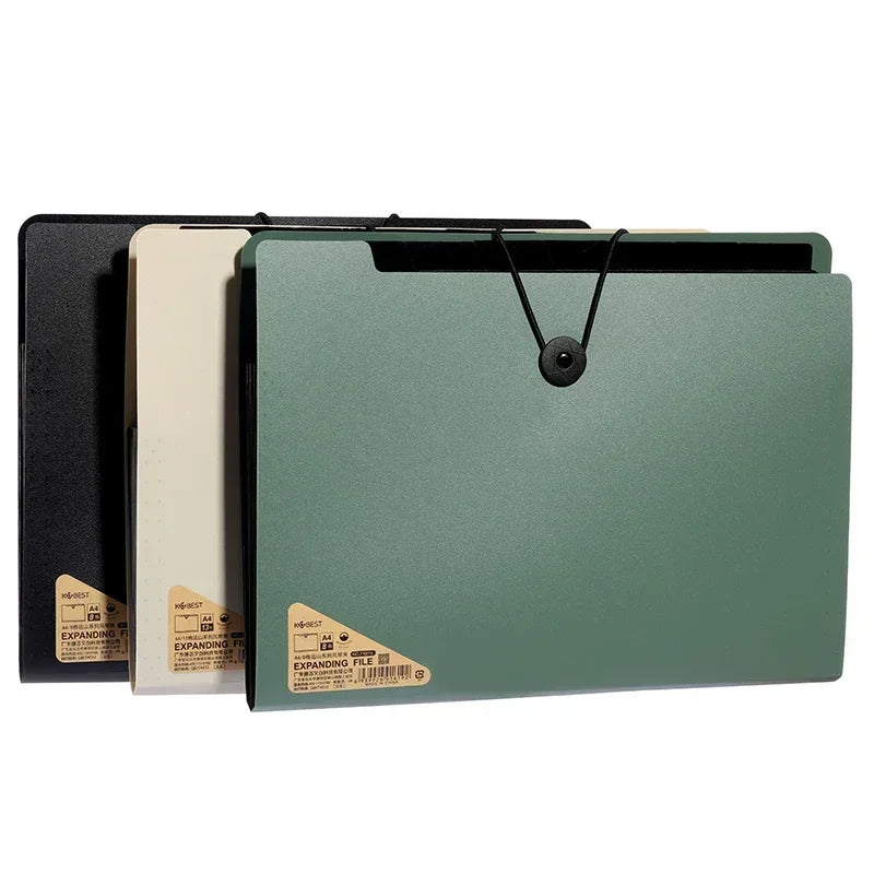 5 Layers A4 File Folder Storage Bag Test Paper Desktop Tool School Stationery Office Supplies