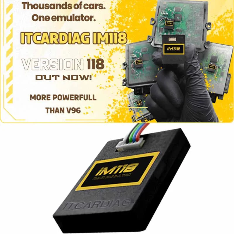 Universal IMMO Off Emulator IM118 ESL ELV Tacho Tachometer tester Program for Renault Bosch EDC15 EDC16 EDC17...Many ECUs PK V96