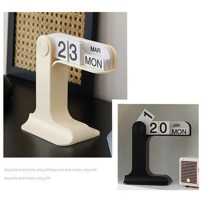Creative Desktop Calendar Ins Design Eternal Flipping Calendar Simple Modern Calendar Living Room Decoration Office Stationery