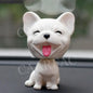 Car Shaking Head Dog Ornaments Bobblehead Dog Nodding Puppy Toys Shaking Head Dolls Accessories For All Universal Car