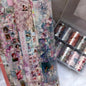 10Rolls Plaid Thousand-Bird Bow  Stars Nail Foils Transfer Paper  Nail Art Stickers  Manicure Set Decal  Nails Decoration