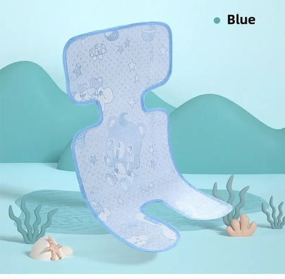 Car Seat Cooling Baby Stroller Mat Ice Fabric Washable Baby Safety Seat Mat Universal Baby Stroller Sleeping Cushion Seat Pads