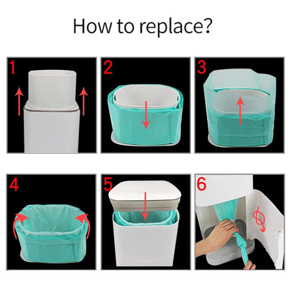 1/4/8Pcs Diaper Pails Refills Garbage Bags For KORBEL And Dekor Classic Diaper Pails And 16L Magic Trash Can Replacement Liners