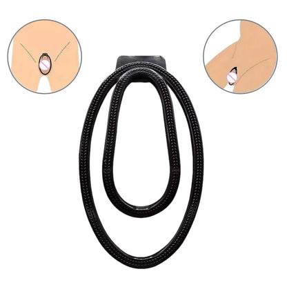 Invisible Chastity Lock Cage with Hollow No Bulge Comfort Fit Underwear for Women Gay BDSM Pussy Training Clip
