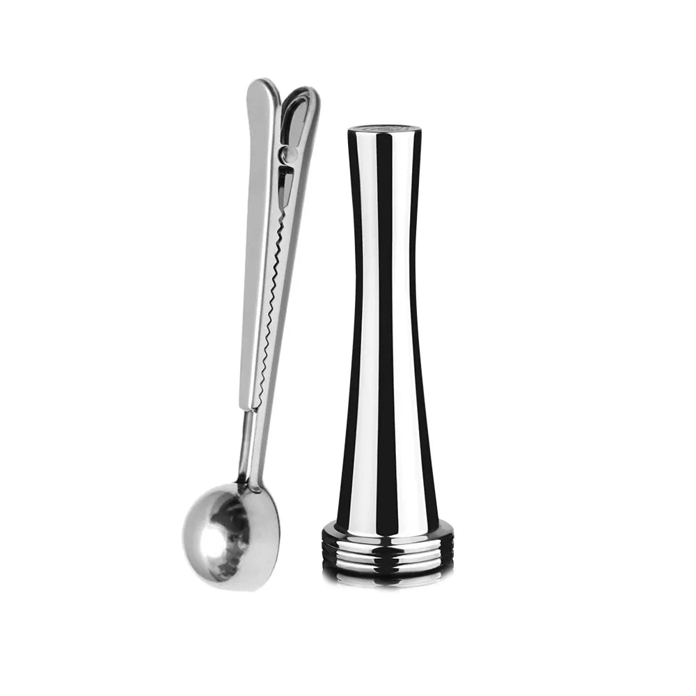 Coffee Tamper Stainless Steel Powder Hammer Pressing For Dolce Gusto Nespresso Delonghi Bocsh Capsule & Portafilter with Spoon