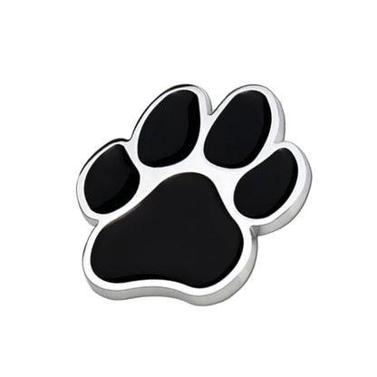 Car Stickers Footprint Metal Dog Paw Truck Decals for Zinc Alloy Auto Decoration